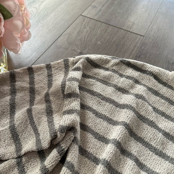 Primark Cream & Brown Striped Oversized Sweater - Picture 4 of 7